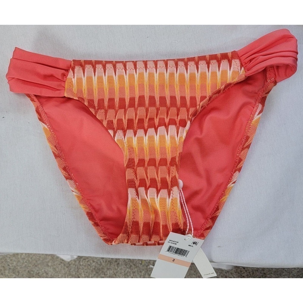 Trina Turk Swim Bottom NWT Size 2 Printed Teopical Designer Pull On